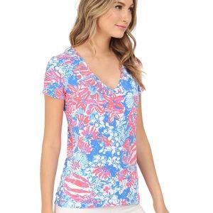 **SOLD** Lilly Pulitzer Michele V-Neck Top